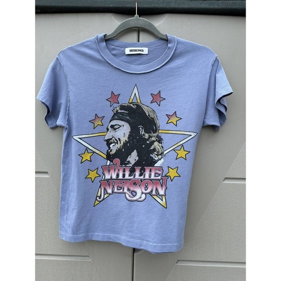 DAYDREAMER WILLIE NELSON IN STARS REVERSE GF TEE SZ XS - Picture 2 of 14